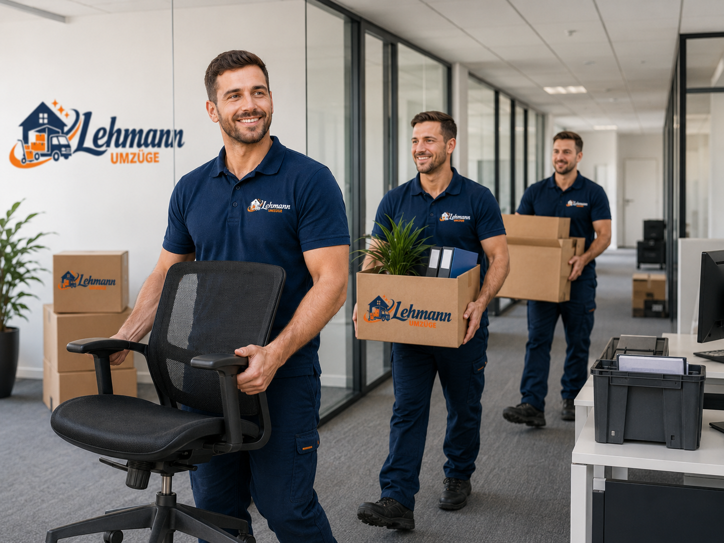 Lehmann Umzüge bei einem professionellen Büroumzug